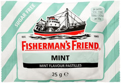 FISHERMAN'S FRIEND Sugar-Free Sugar-Free Mint Flavor Pastilles 1 Pack of 25g 0.9 oz - Soposopo