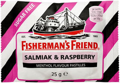 FISHERMAN'S FRIEND Sugar-Free Salty Raspberry Pastilles 1 Pack of 25g 0.9 oz - Soposopo