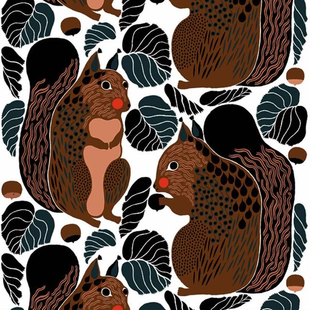 Marimekko 33cm Kurre black brown napkin pack of 20 - Soposopo