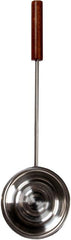 House steam ladle steel with pine handle 450 ml - Soposopo
