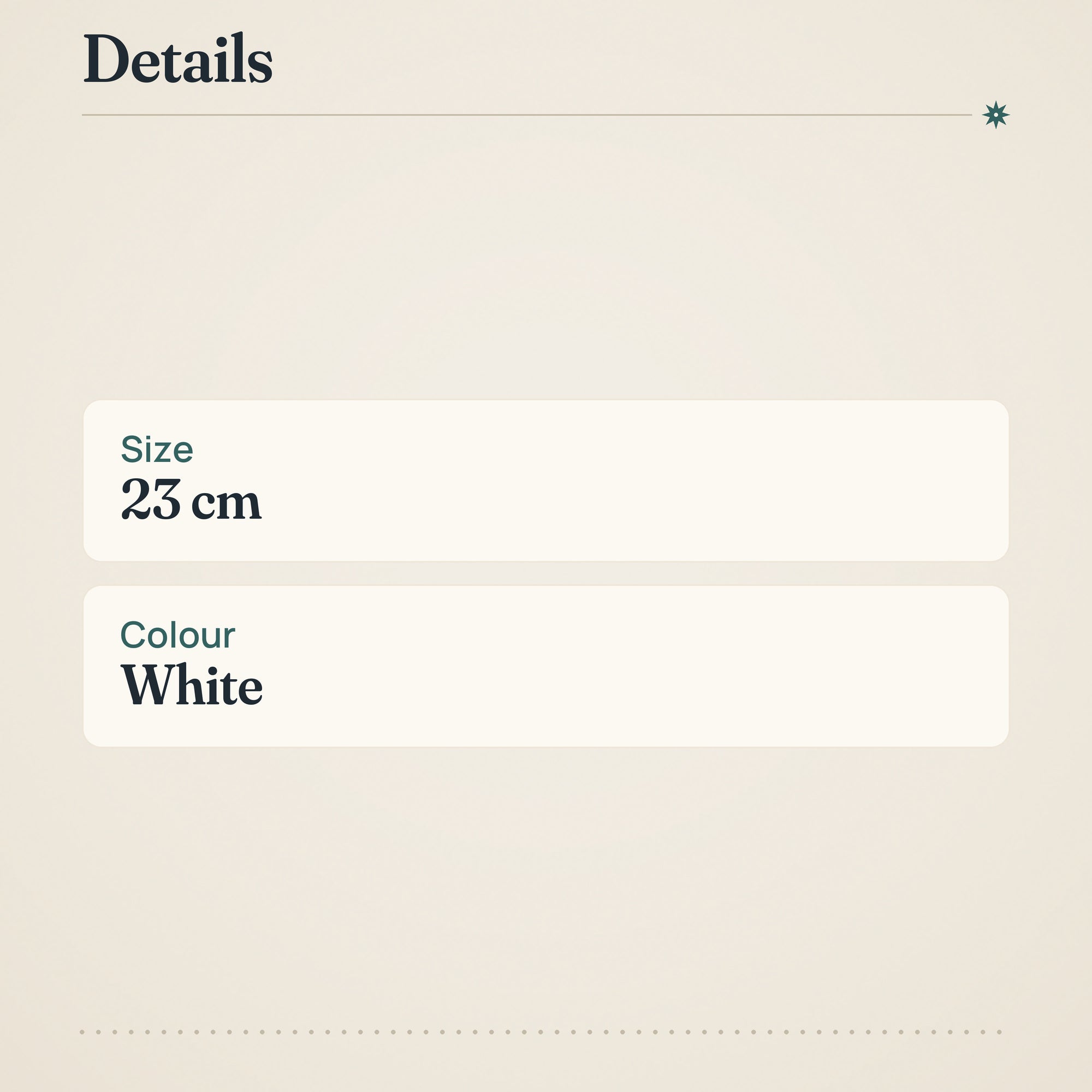 Arabia Arctica Flat Plate 23 cm – product details