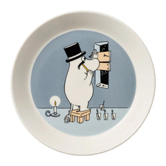 Moomin Moominpappa Plate 19cm Grey – product photo