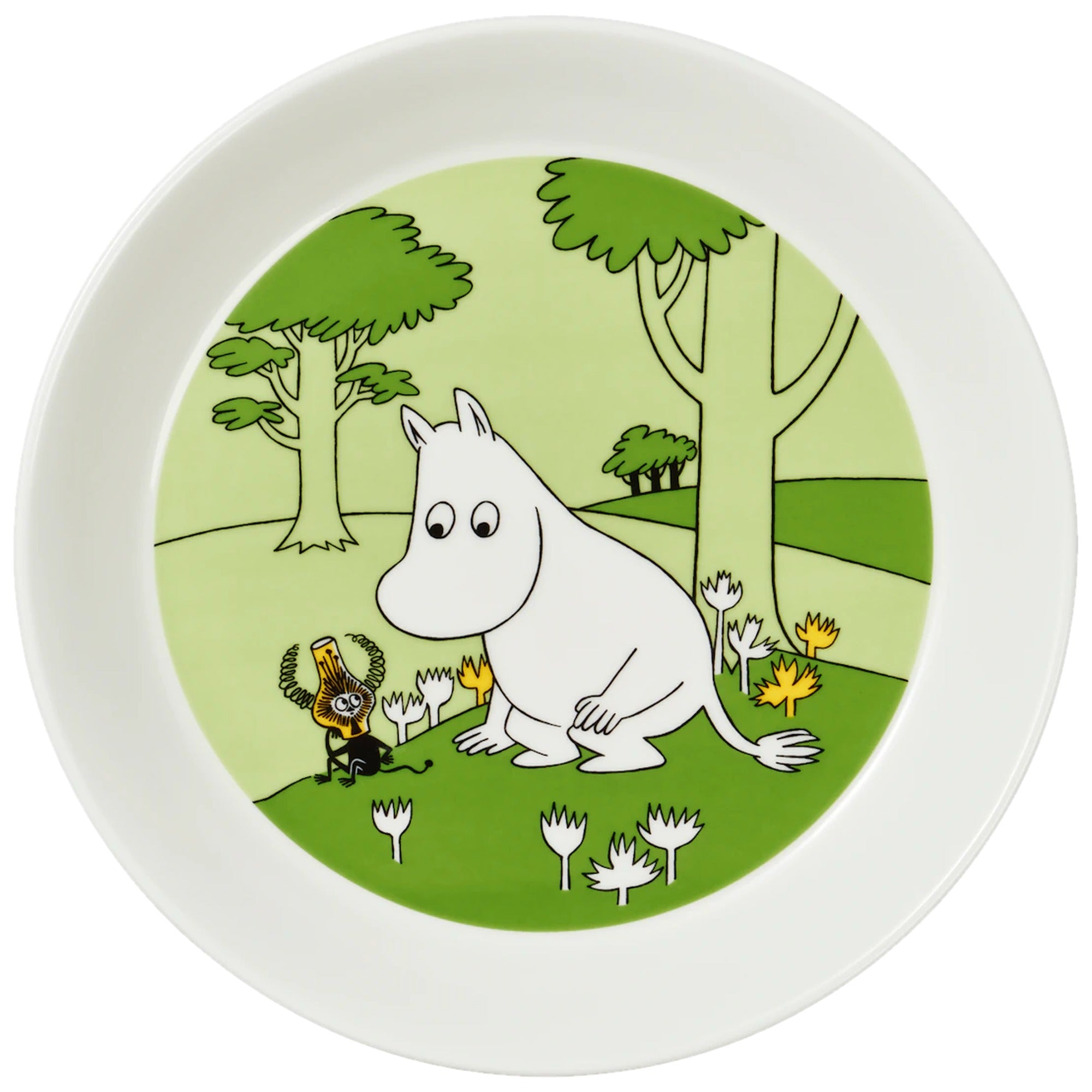Moomintroll Plate 19cm Grass Green by Arabia – product photo