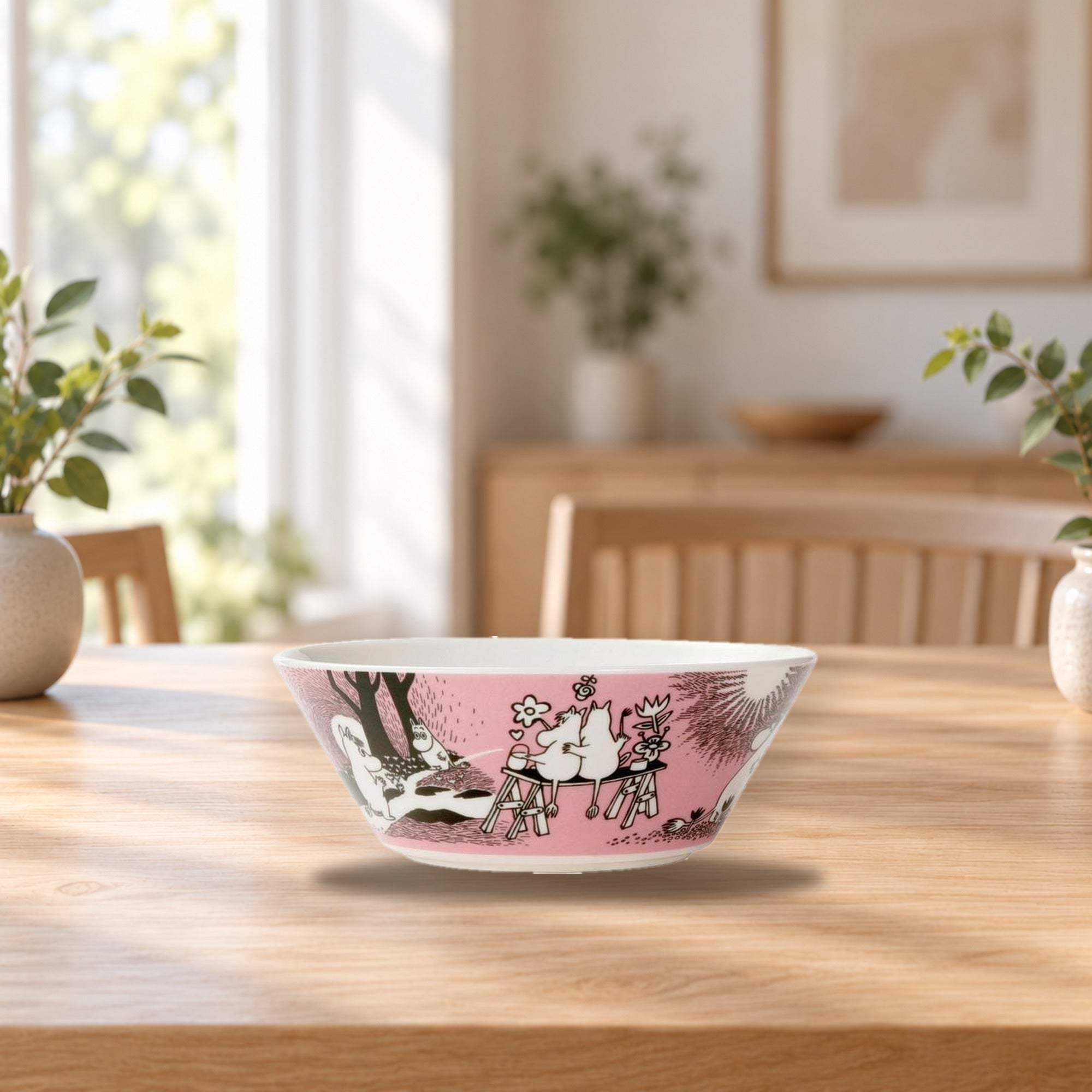 Moomin Bowl Love 15cm – product photo on a table