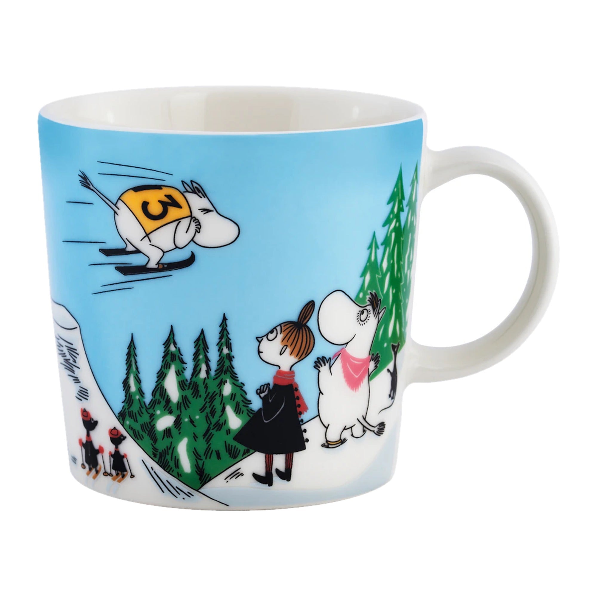 Moomin Arabia Mug 0.3L Ski Jumping Winter 2024 – product photo