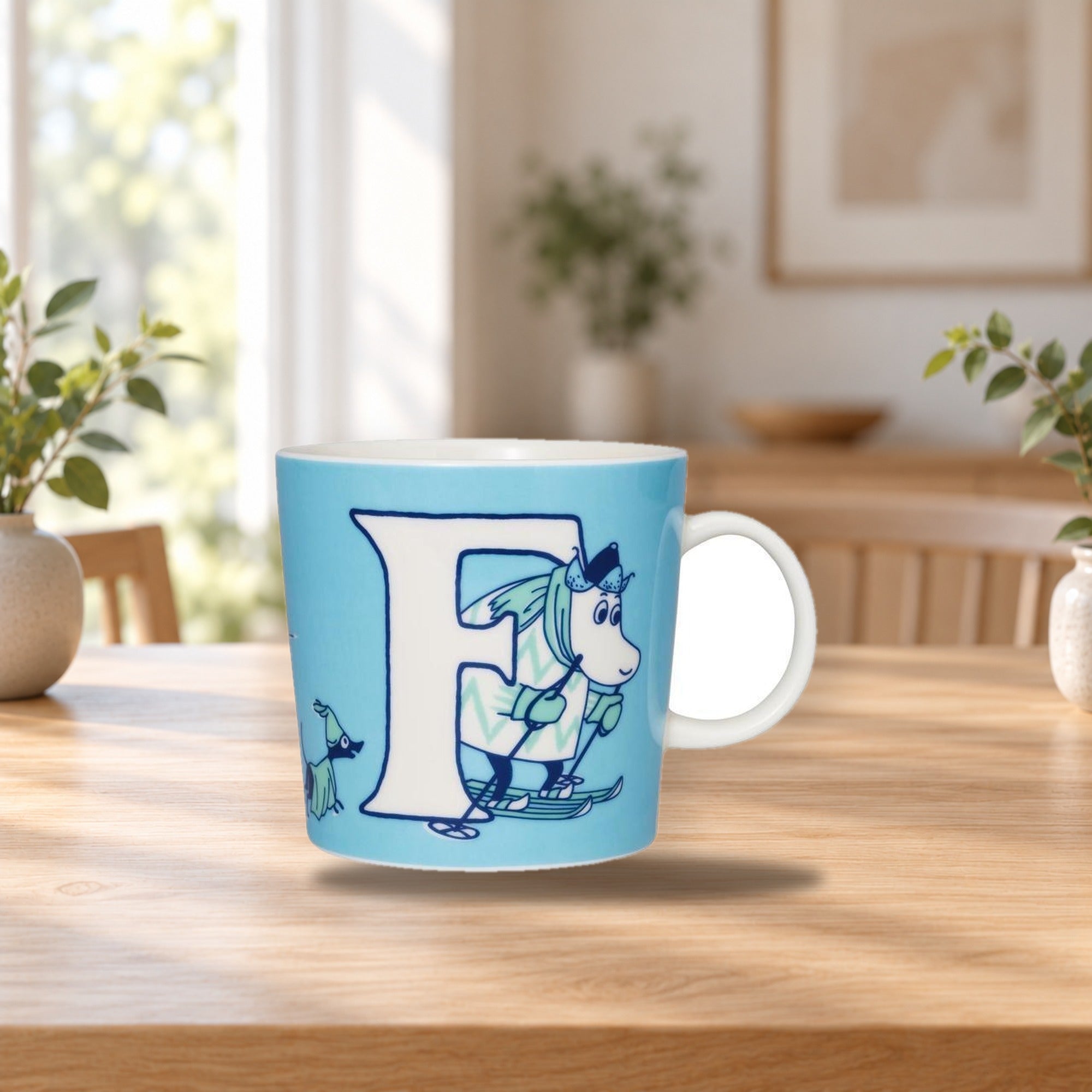 Moomin Mug 0.4L ABC F – product photo on a table