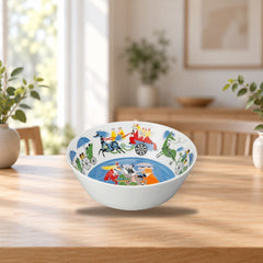 Moomin Serving Bowl Friendship 23cm – product photo on a table