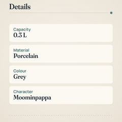 Moomin Mug 0.3L Moominpappa Grey – product details