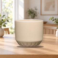 Arabia Ilona Flower Pot 100x120mm Sand – product photo on a table