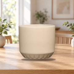 Arabia Ilona Flower Pot 120x140mm Sand – product photo on a table