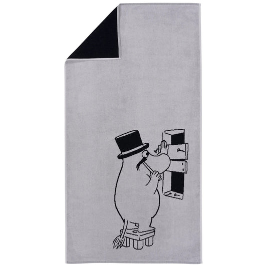 Moomin Arabia Bath Towel 70x140cm Moominpappa Grey – product photo