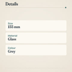 Iittala Mariskooli Bowl 155mm Grey Glass Dish – product details