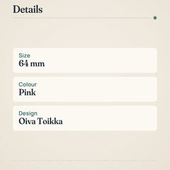 Iittala Kastehelmi Votive 64mm Salmon Pink Candle Holder – product details