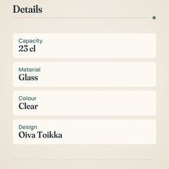 Iittala Kastehelmi Bowl 23cl Clear Glass – product details
