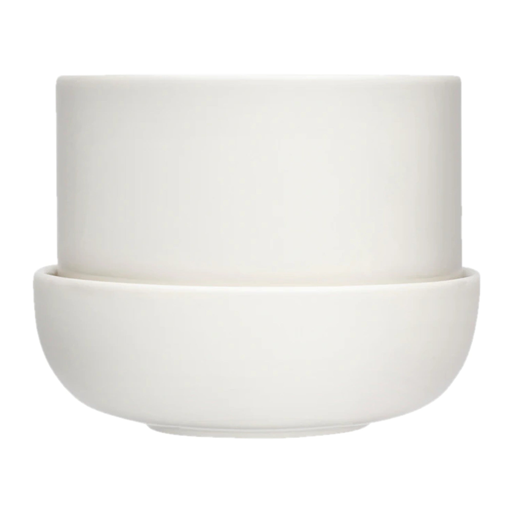 Iittala Nappula Plant Pot & Saucer White 170x130mm – product photo