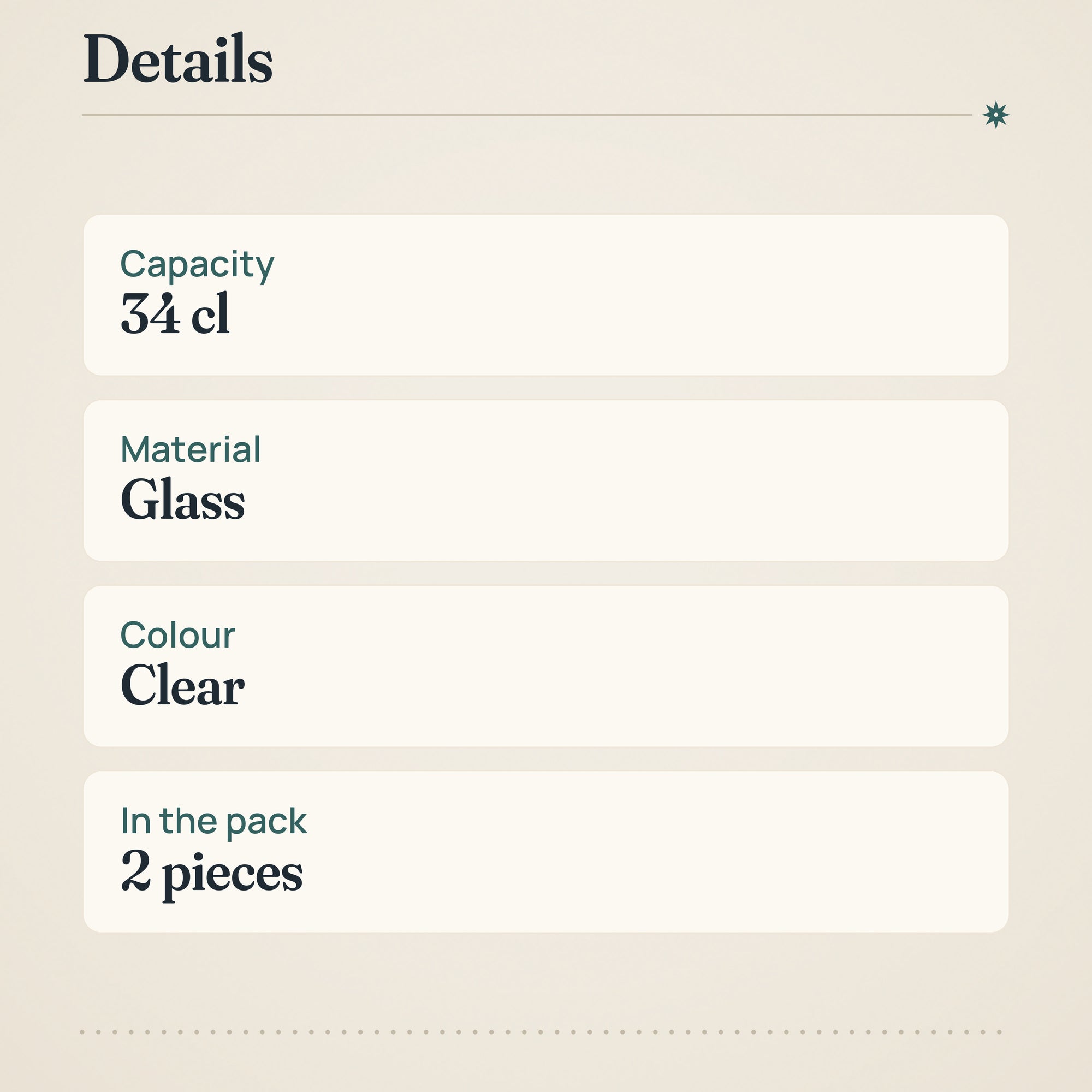 Iittala Lempi Glass Set of 2 – product details