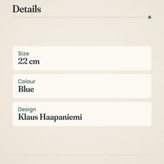 Iittala Taika Blue Flat Plate 22cm – product details
