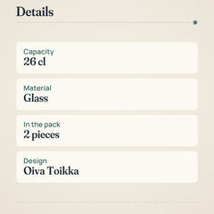 Iittala Kastehelmi Drinking Glass Set of 2 – product details