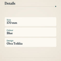 Iittala Kastehelmi Plate 170mm Ultramarine Blue – product details