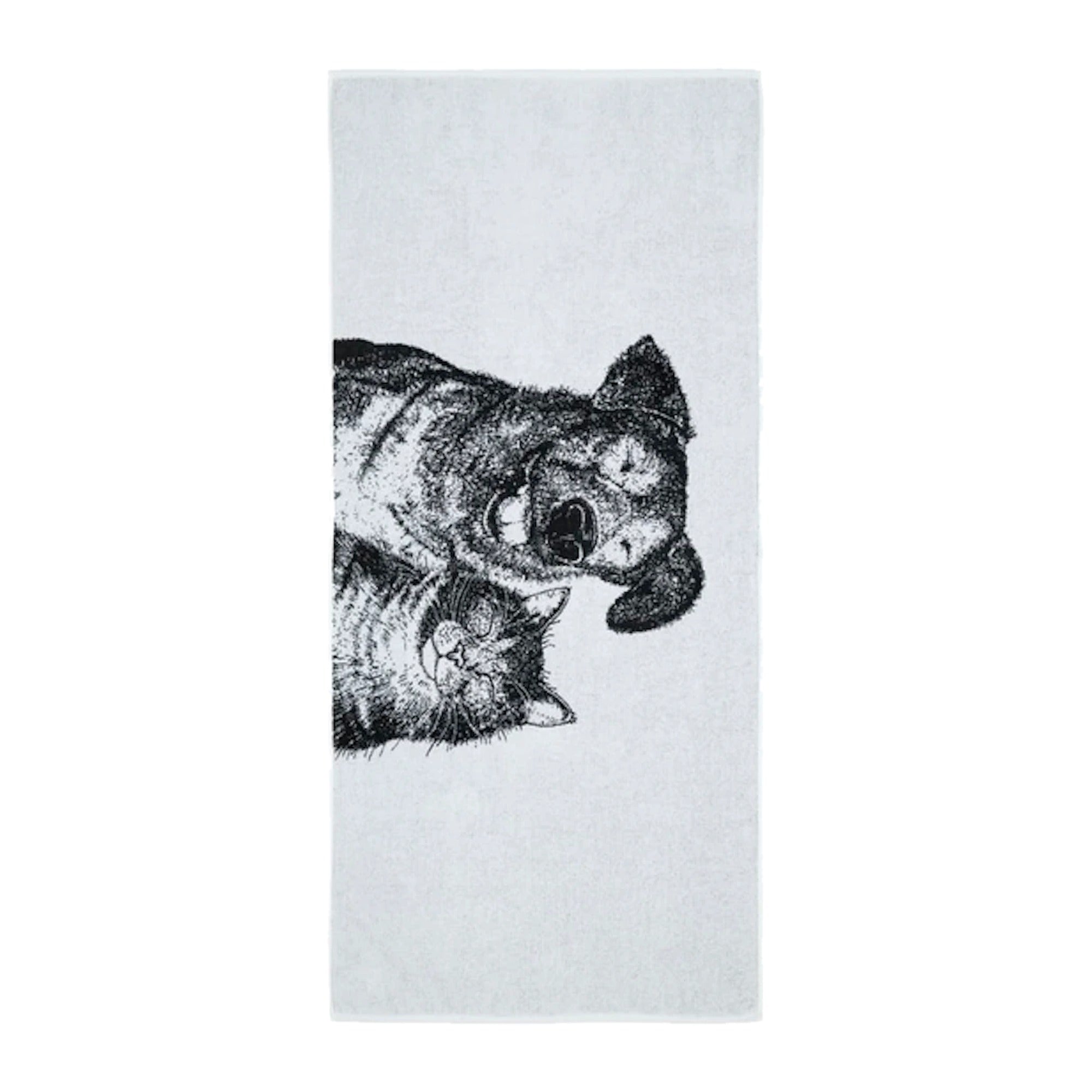 Finlayson Selviytyjät Bath Towel 70x150 cm Black/White – product photo
