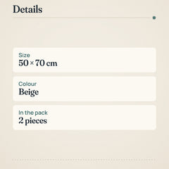 Vallila Makeba Kitchen Towel Set of 2, 50x70 cm, Beige – product details