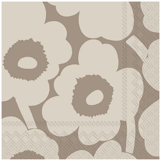 Marimekko Unikko Linen Cream Napkins Pack of 20 – product photo