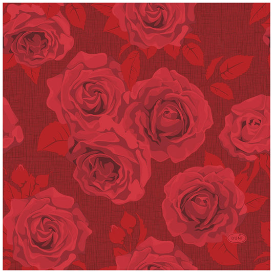 DUNI Rich Roses Napkin 33x33cm 3-ply – product photo
