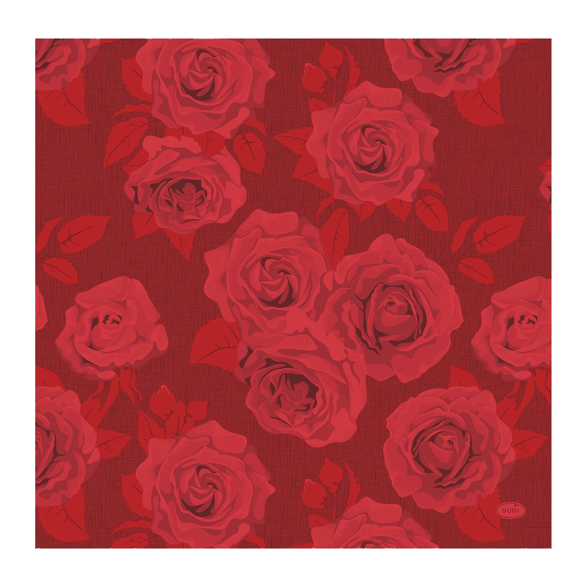 DUNI Dunisoft Napkins Rich Roses 40x40cm – product photo