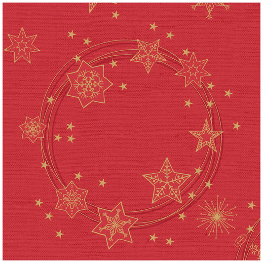 DUNI Dunisoft® Star Shine Red Napkin 40x40cm 12pcs – product photo