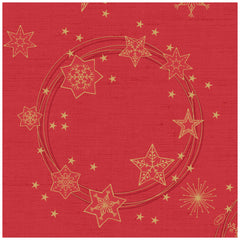 DUNI Dunisoft® Star Shine Red Napkin 40x40cm 12pcs – product photo