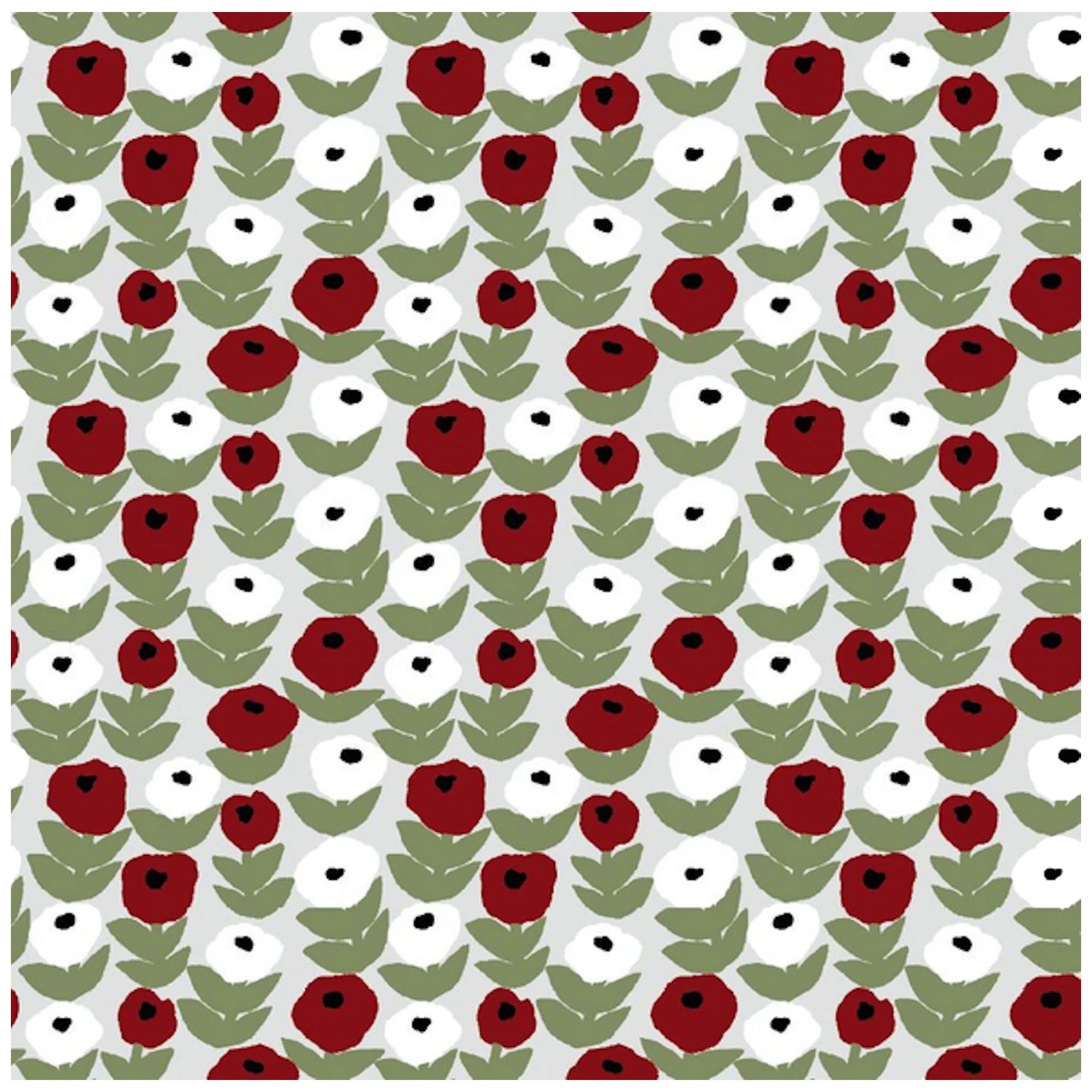 Havi-Kauniste Flora Green-Red Tissue Napkins 20pcs 24cm – product photo