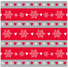 DUNI Bio Dunisoft® Winter Flakes Heart Napkin 12pcs 40x40cm – product photo