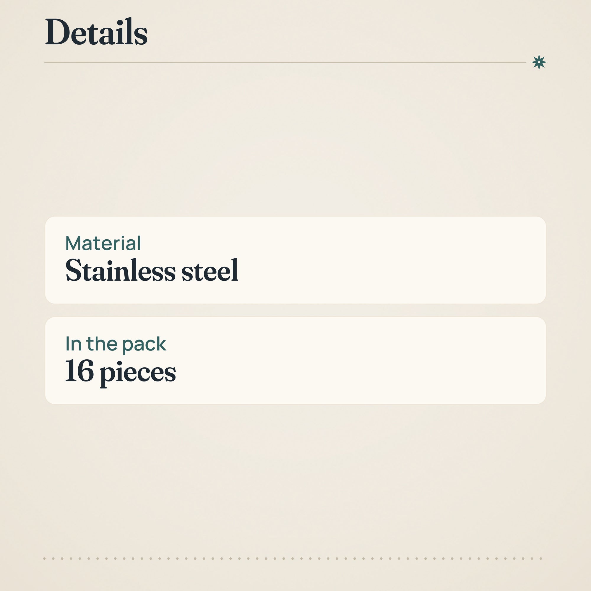 Fiskars FF Cutlery Set 16 Pcs Glossy Stainless Steel – product details
