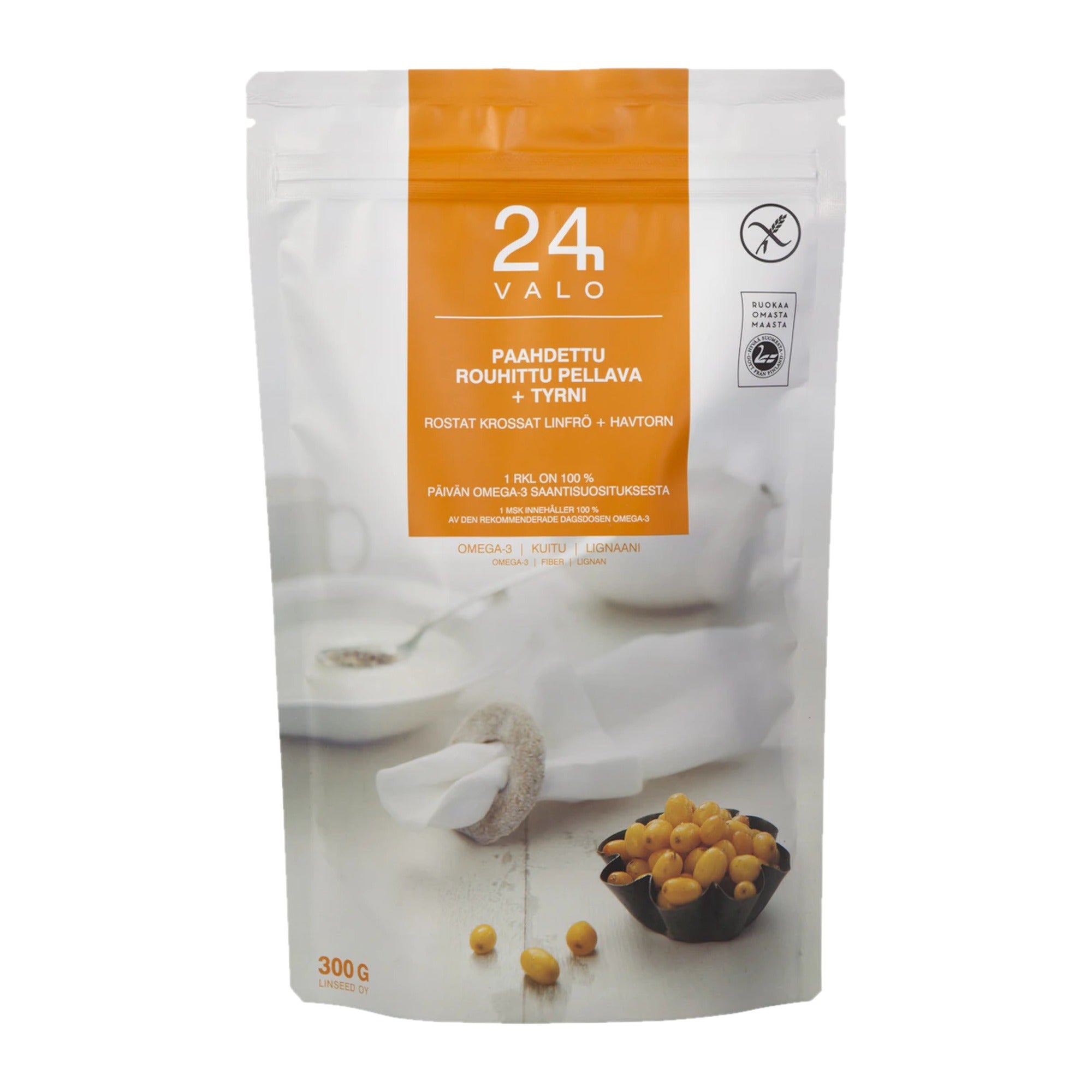 Roasted Ground Flaxseed with Sea Buckthorn 300g – product photo