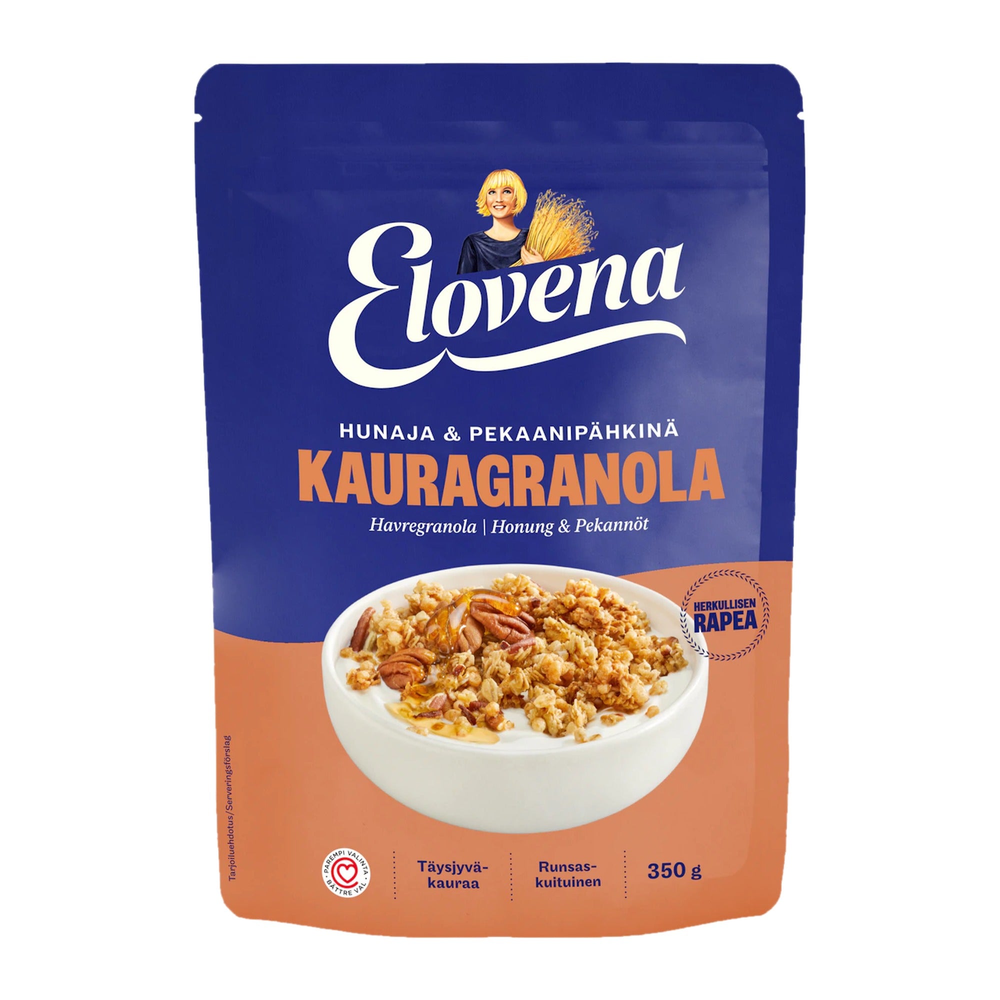 Elovena Honey & Pecan Oat Granola 350g – product photo