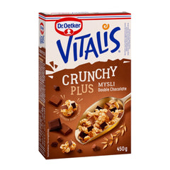 Dr. Oetker Vitalis Crunchy Plus Double Chocolate Muesli 450g – product photo