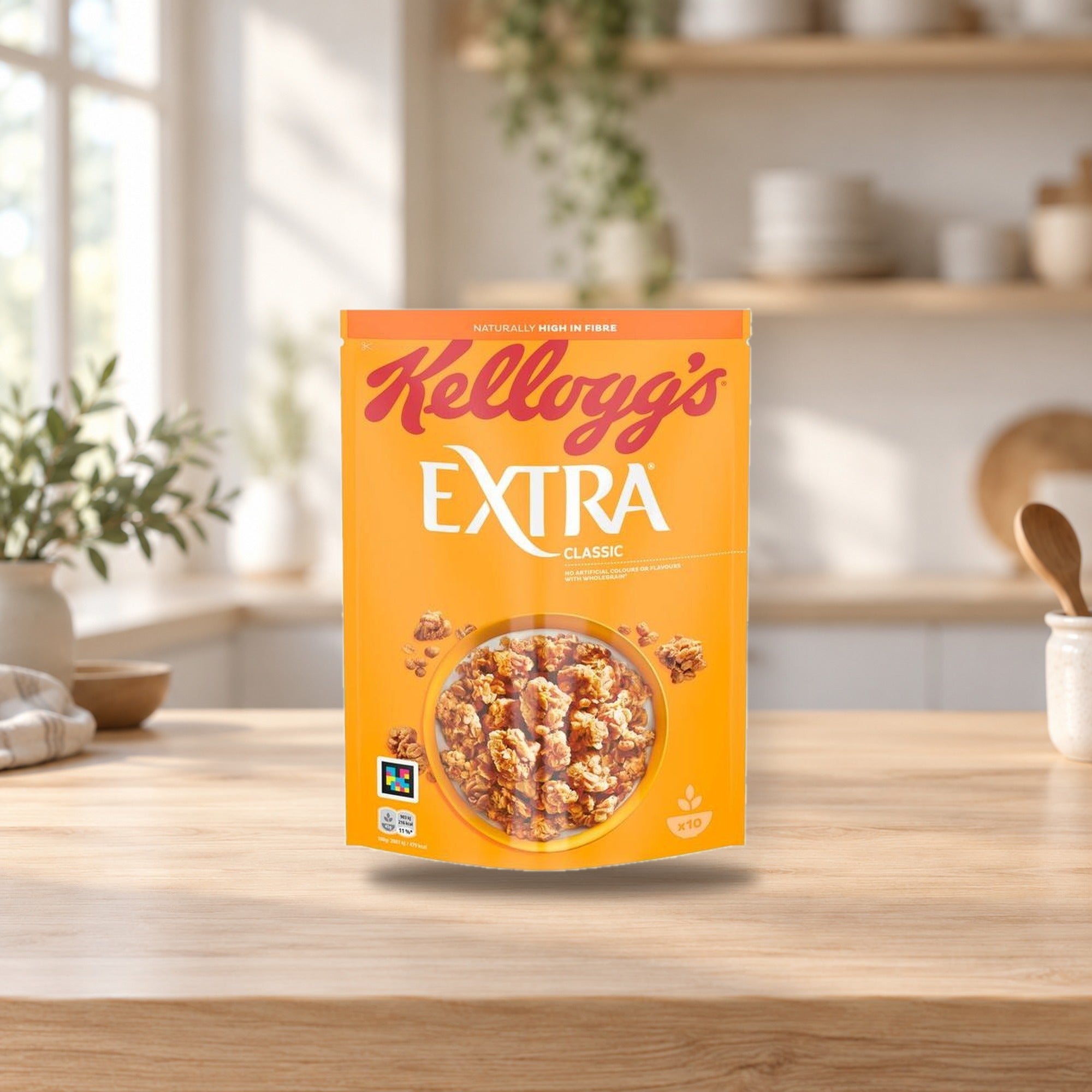 KELLOGG'S Extra Original Cereal 450g – product photo on a table