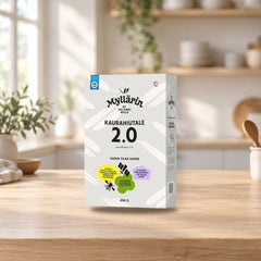 Myllärin Kaurahiutale 2.0 by Helsinki Mills – product photo on a table