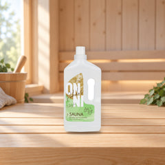 ONNI Sauna cleaning agent 1 L Eucalyptus – product photo on a table