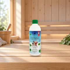 Emendo Santa's official sauna fragrance 500 ml – product photo on a table