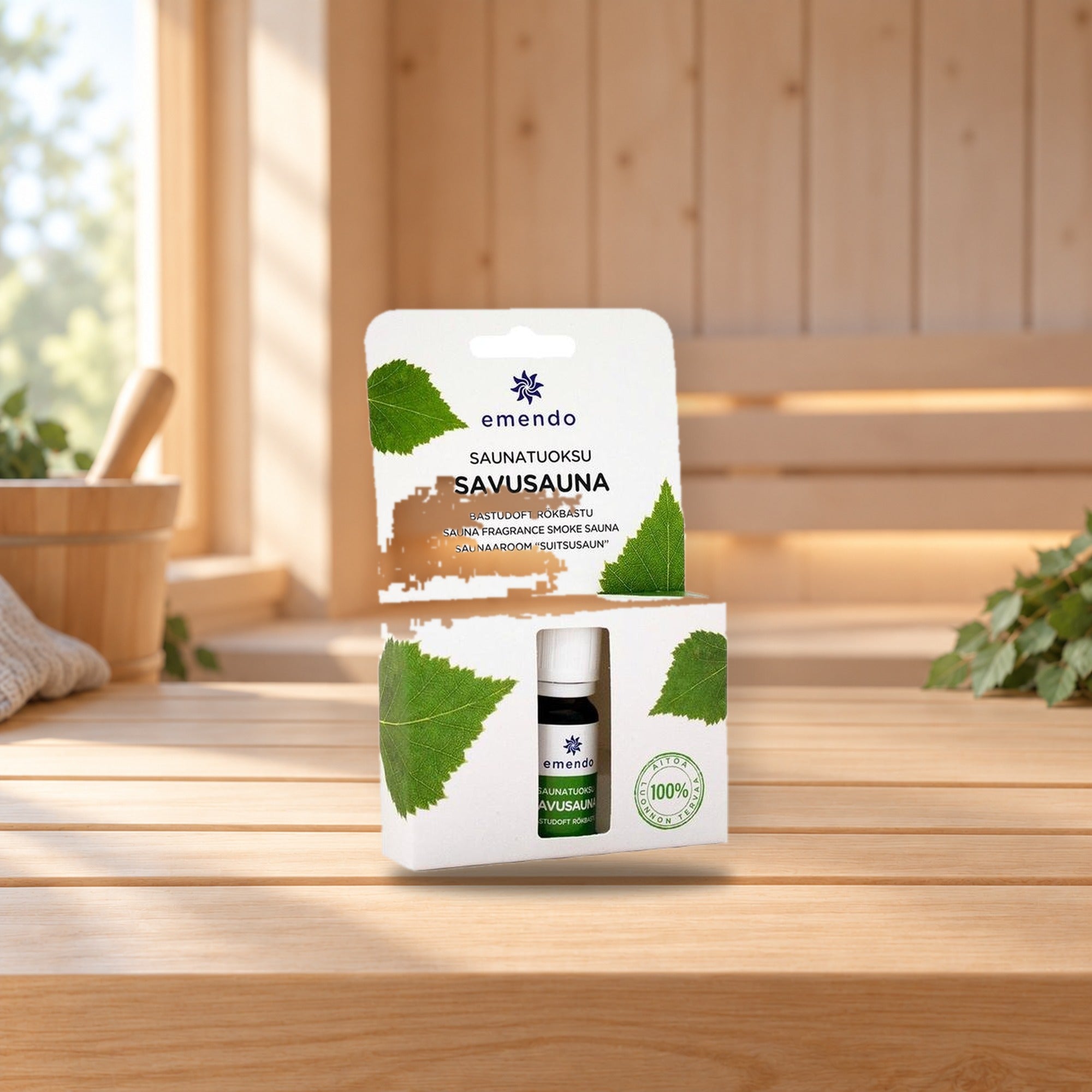 Emendo Smoke Sauna Fragrance 10ml Essential Oils – product photo on a table