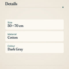 Minea Hand Towel 50x70 cm Dark Gray – product details