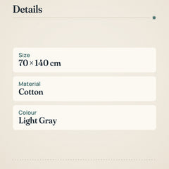 Minea Bath Towel 70x140 cm Light Gray – product details