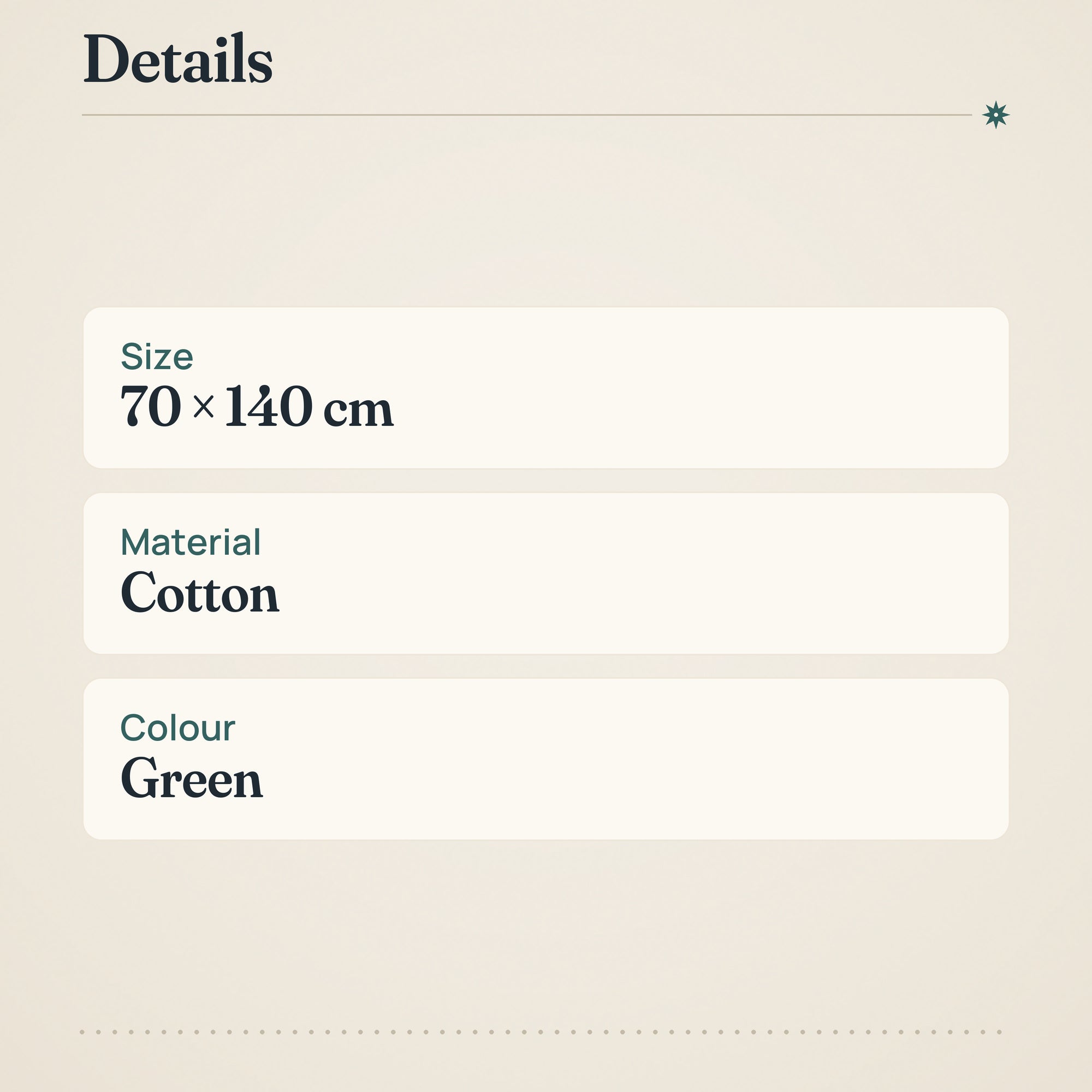 House Amanda Cotton Bath Towel 70x140 cm – product details