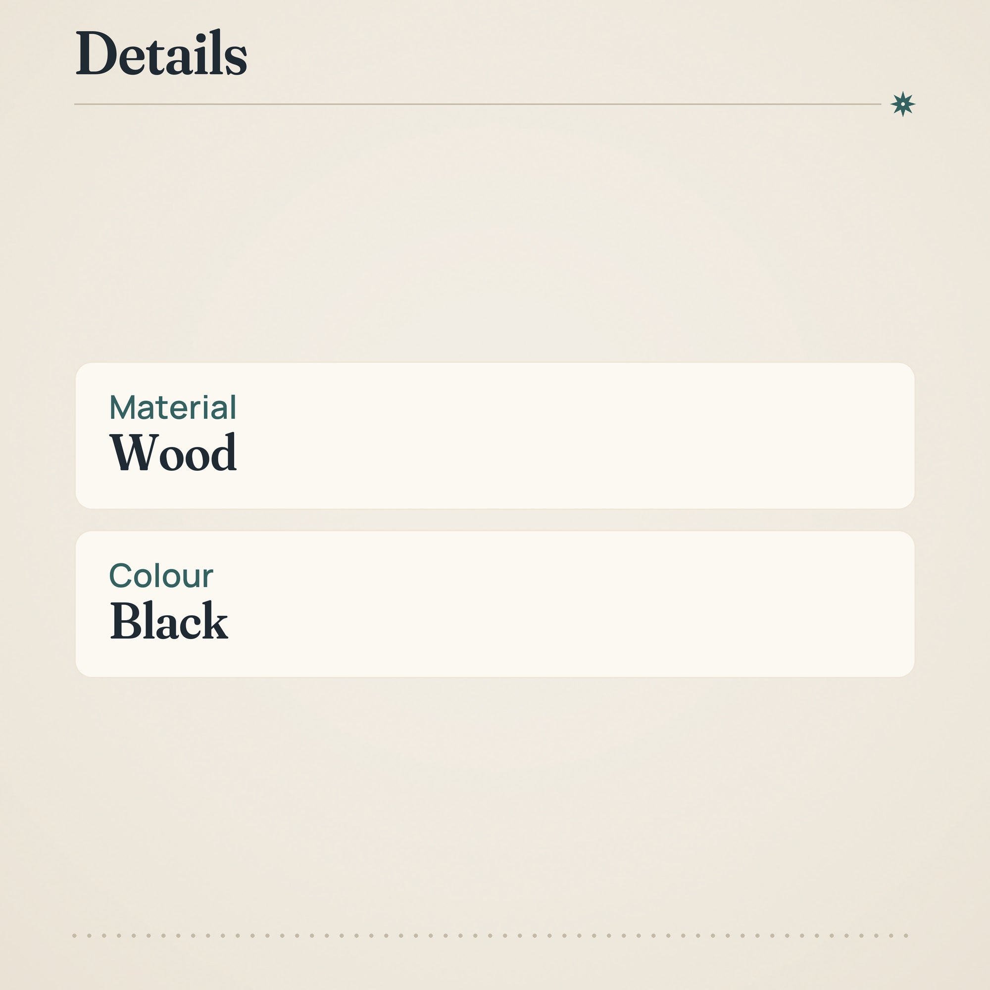 Black Wooden Rack with 4 Slanted Pegs – product details
