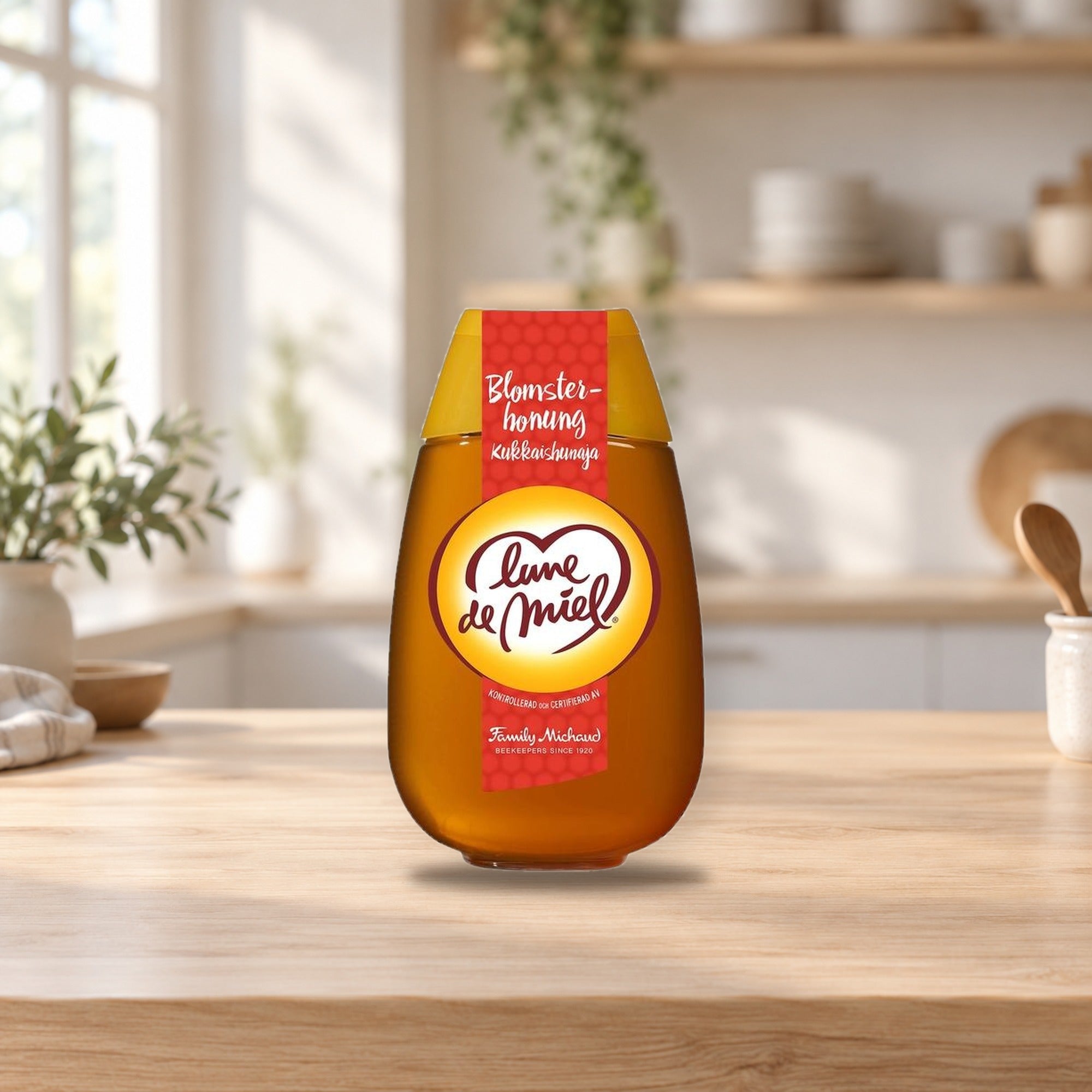Lune De Miel Flower Honey 500g – product photo on a table