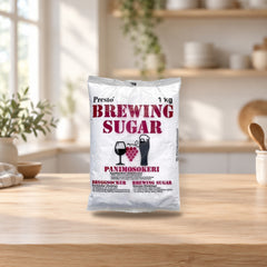 PRESTO Brewing Sugar 1kg for Wine and Beer Making – product photo on a table