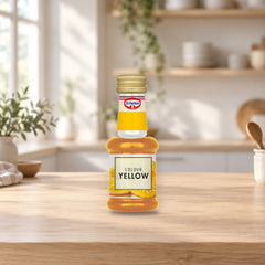 Dr. Oetker Yellow Food Coloring 30ml for Baking – product photo on a table