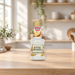 Dr. Oetker Bitter Almond Flavoring 30ml – product photo on a table