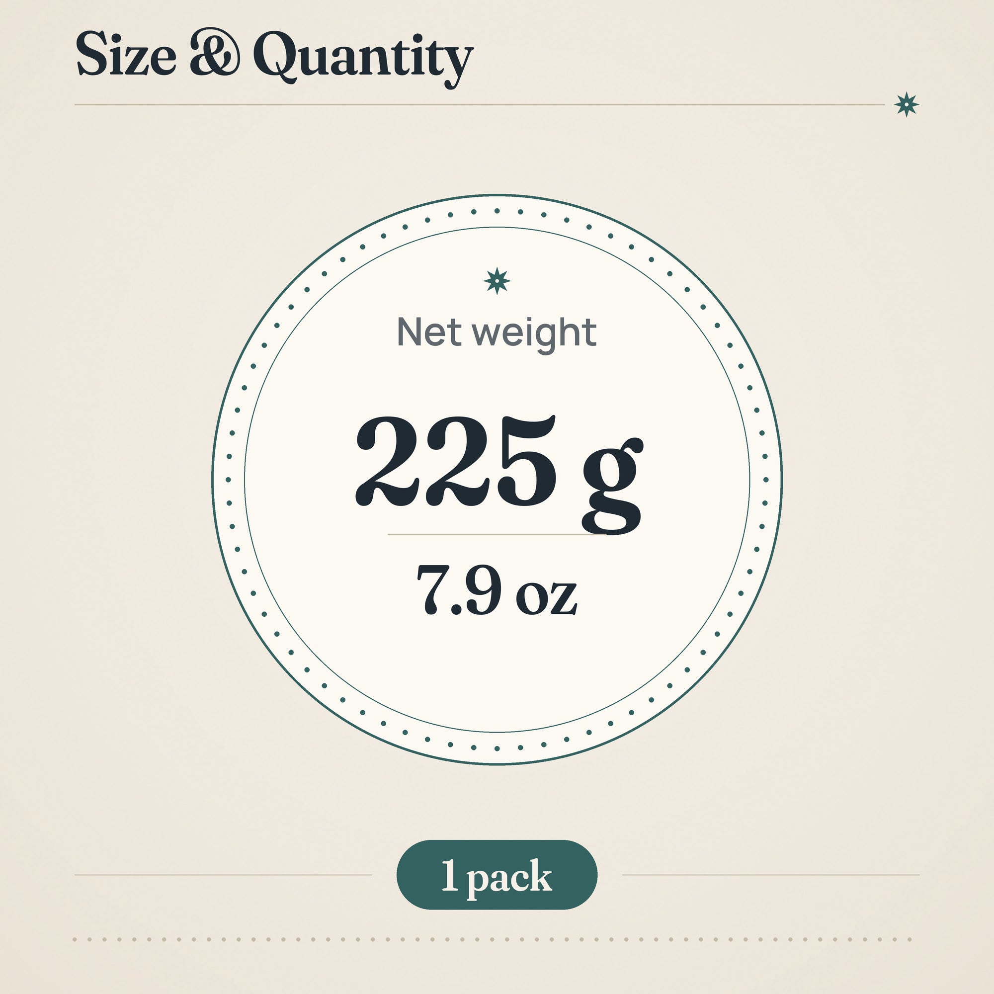 Xtra Vanillin Sugar 225g – size and quantity